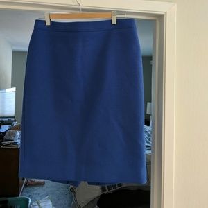 Wool pencil skirt
